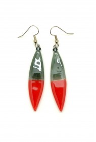 Color Blocked Long Earrings